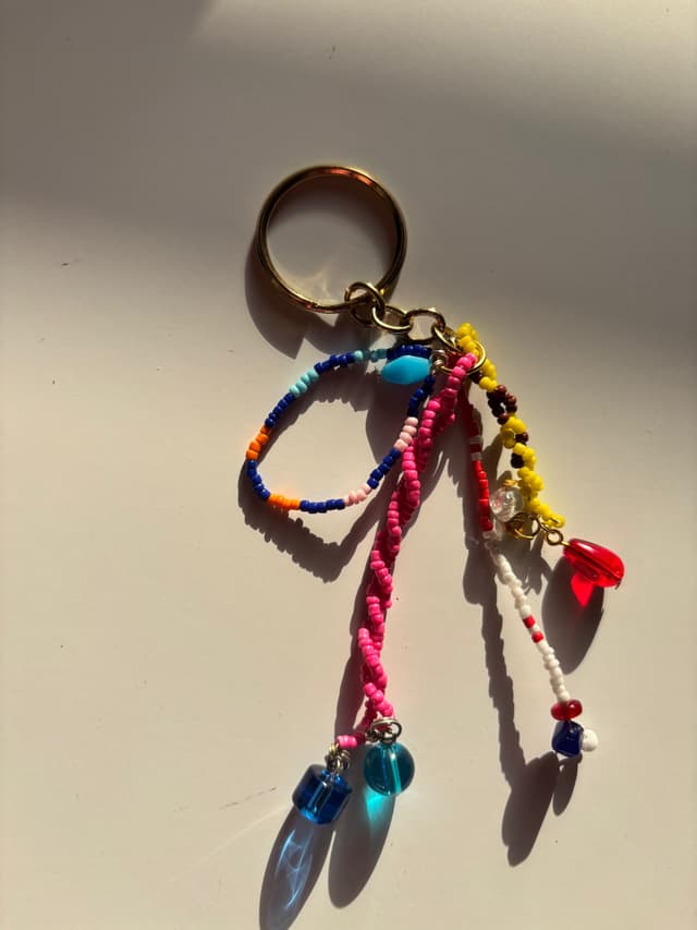 Candy confetti keychain