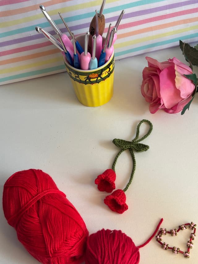 Bell flowers bag charm