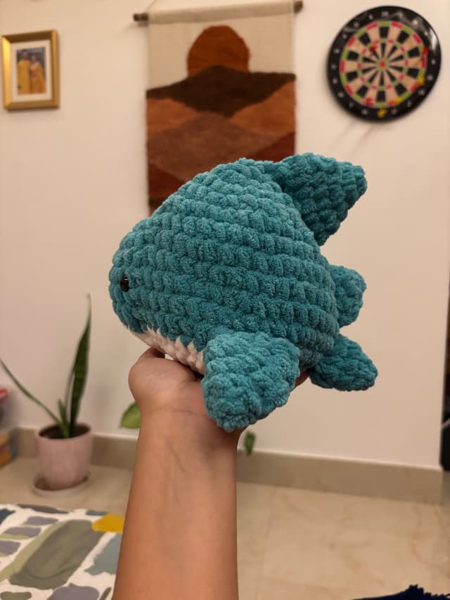 Crocheted Shark Plushy
