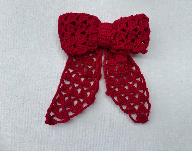 Crochet Lace Bow Hair clip
